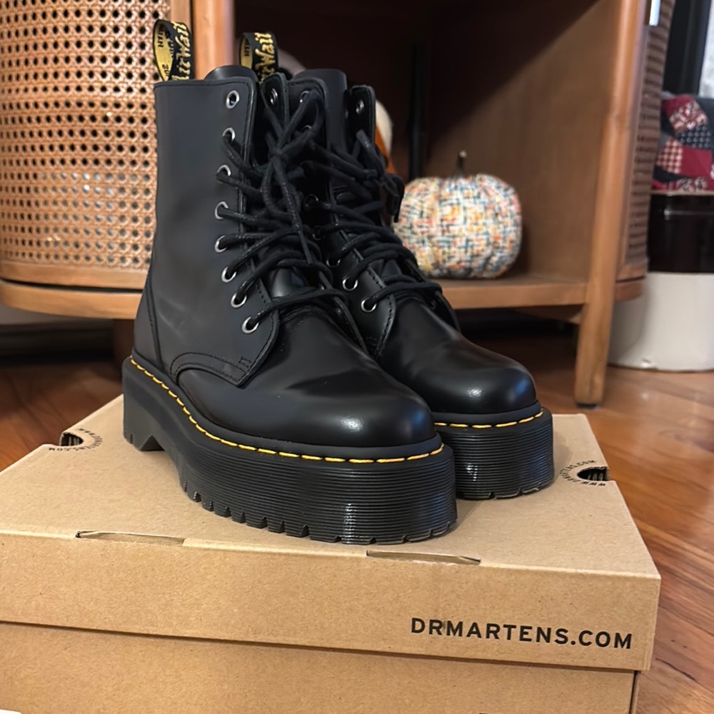 Dr. Martens Black Platform Boots